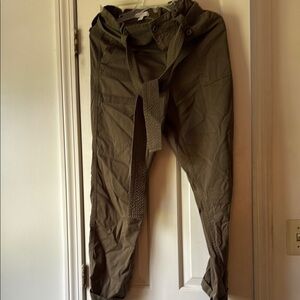 Topshop Green Cargo Pants Relaxed Fit